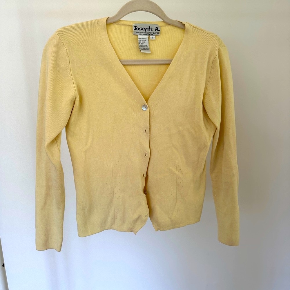 Yellow vintage cardigan
